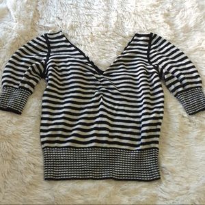 Armani Exchange striped glitter sweater